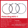 13011-2672 Conjunto de anillo de pistón de motor genuino hino H07C-T